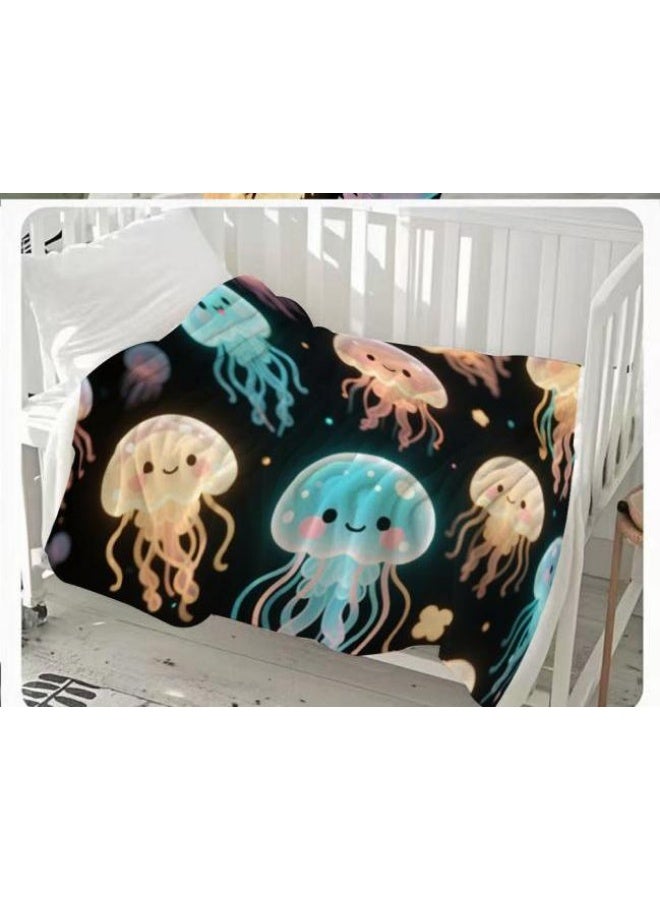 general Baby and children's cartoon flannel thin blanket (warm and comfortable, suitable for sleep, game use) 70cm*100cm - Image 2