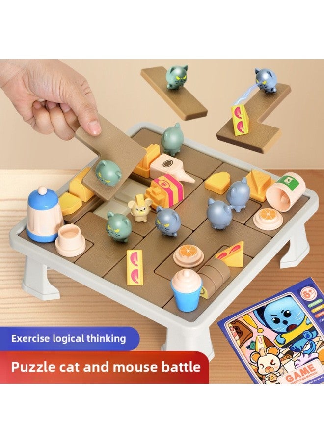 Cat And Mouse Battle Children's Educational Early Education Thinking Training Parent-Child Interactive Toys For Boys And Girls Aged 3-6-Color:Cat And Mouse Game-Deluxe Edition 【Configuration Foot】 E-commerce Box - Image 3