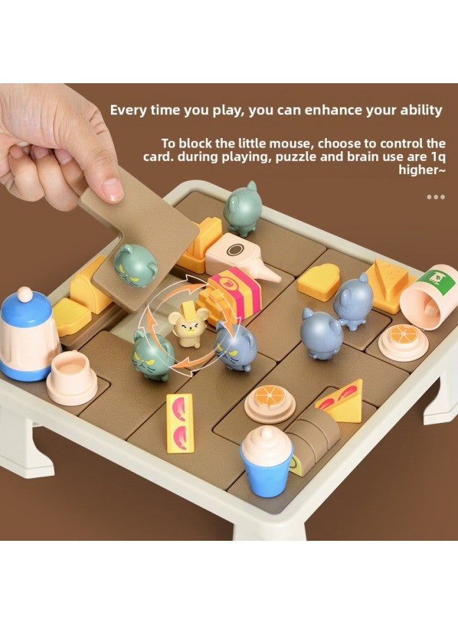 Cat And Mouse Battle Children's Educational Early Education Thinking Training Parent-Child Interactive Toys For Boys And Girls Aged 3-6-Color:Cat And Mouse Game-Deluxe Edition 【Configuration Foot】 E-commerce Box - Image 5