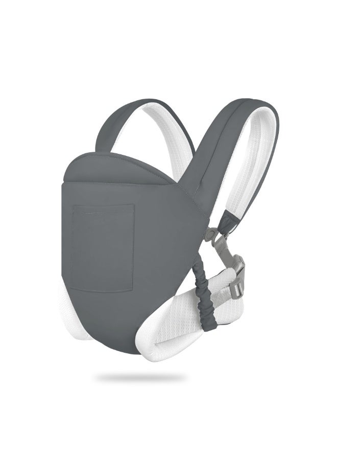 Baby Newborn 4 Seasons Universal Double Shoulder Carrier Multi Functional Baby Carrying Sling for Outdoor Use Adjustable One Size - Image 4