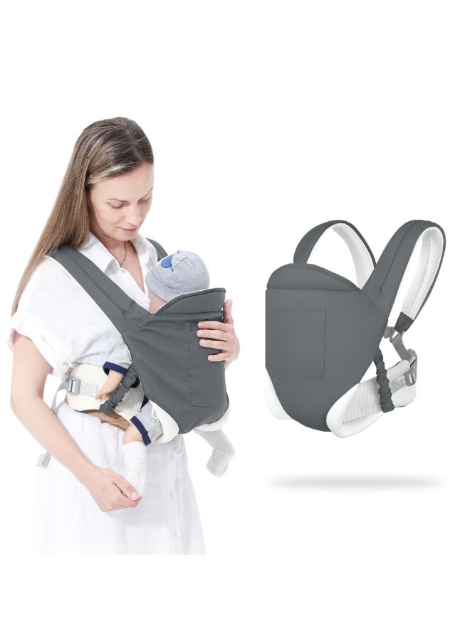 Baby Newborn 4 Seasons Universal Double Shoulder Carrier Multi Functional Baby Carrying Sling for Outdoor Use Adjustable One Size - Image 1