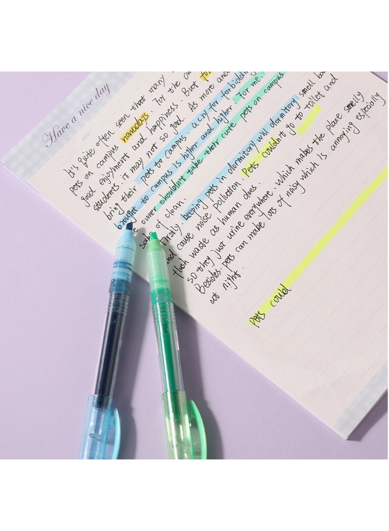 Deli 6-Piece Liquid Ink Highlighter Assorted Colours  - Image 4