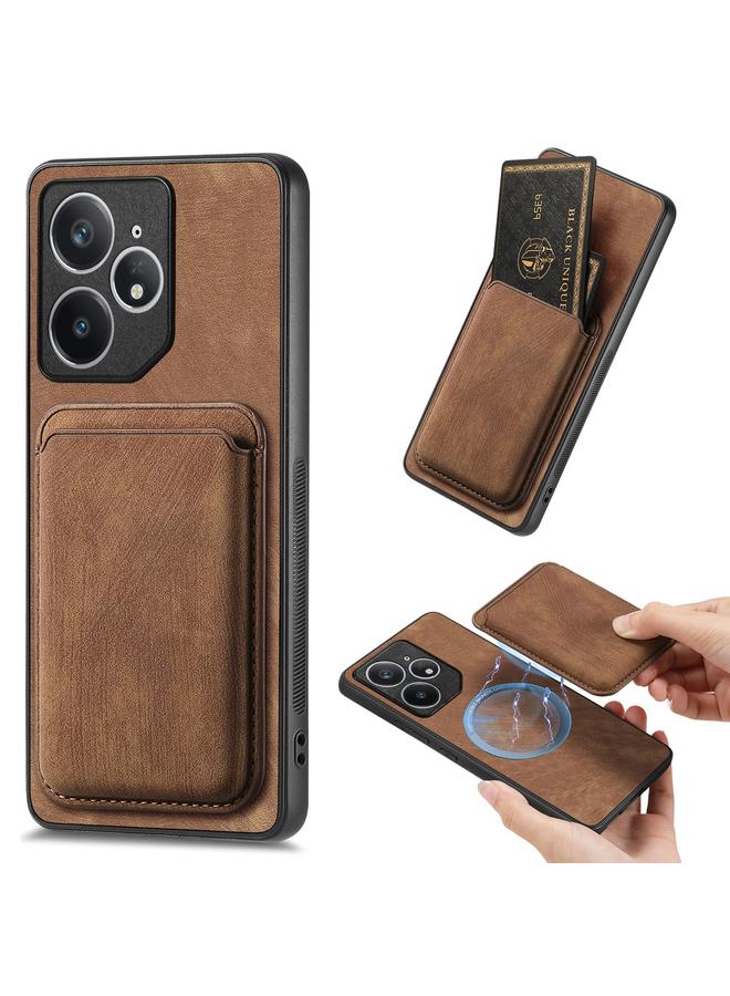 اس-توب جراب هاتف Realme Neo7 من الجلد بتصميم كلاسيكي مع حقيبة بطاقات مغناطيسية - Image 1