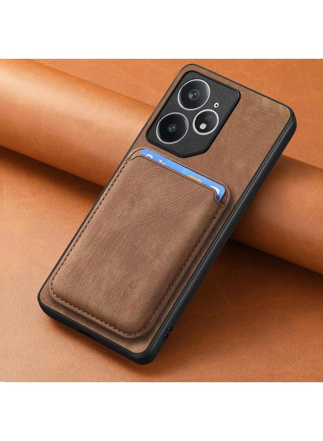 اس-توب جراب هاتف Realme Neo7 من الجلد بتصميم كلاسيكي مع حقيبة بطاقات مغناطيسية - Image 5