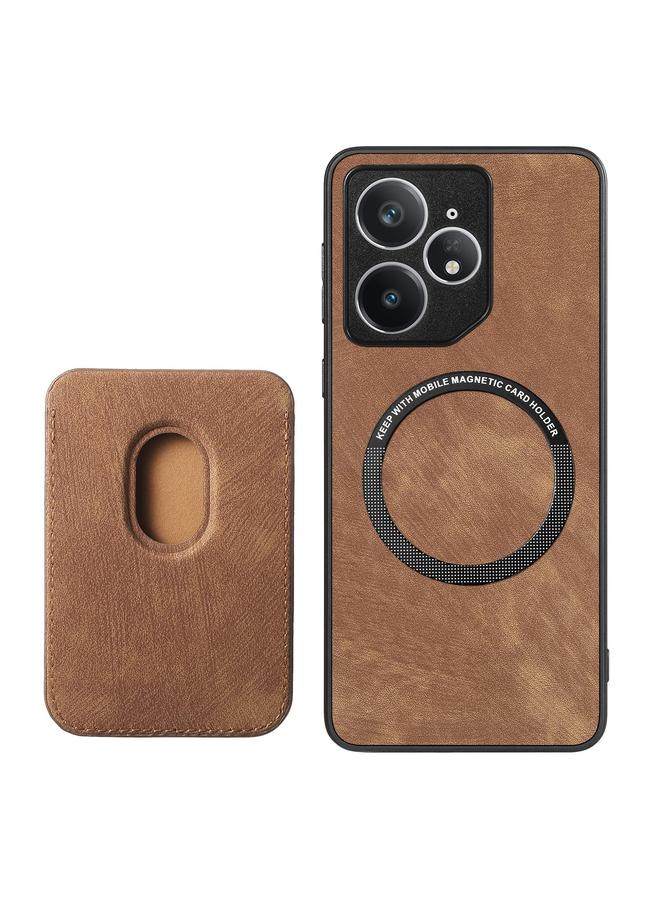 اس-توب جراب هاتف Realme Neo7 من الجلد بتصميم كلاسيكي مع حقيبة بطاقات مغناطيسية - Image 3