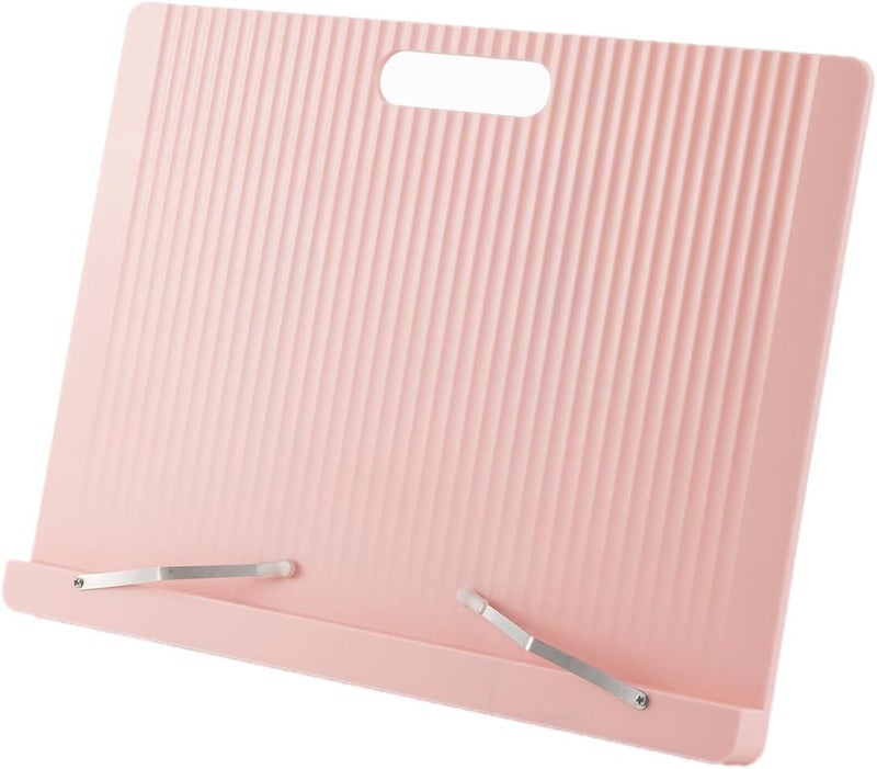 TARKAN Multifunctional Book Stand, Adjustable Reading Holder for Books, Suitable for Kids and Adults, 34 cm x 24 cm (Pink) - Image 1