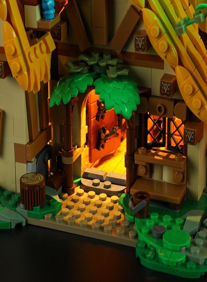 BRIKSMAX طقم إضاءة LED من BRIKSMAX لليغو-43242 كوخ سنو وايت والأقزام السبعة - متوافق مع مجموعة بناء ليغو ديزني - لا يتضمن مجموعة ليغو - Image 4