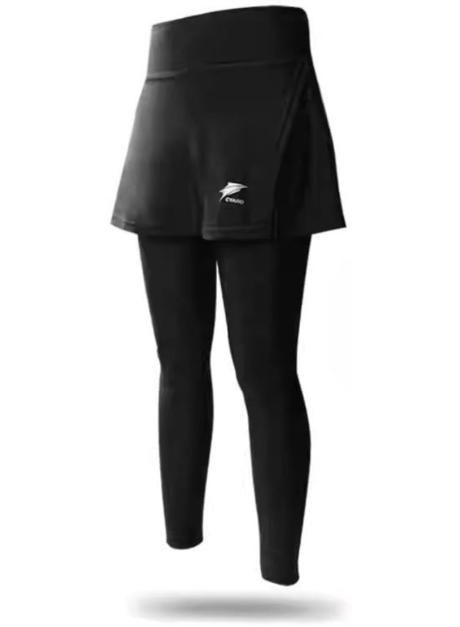 Women's Cycling Skirt with Integrated Leggings, 2-in-1 Bicycle Skirt Pants for Road Cycling, MTB Riding, Fitness Training and Outdoor Activities