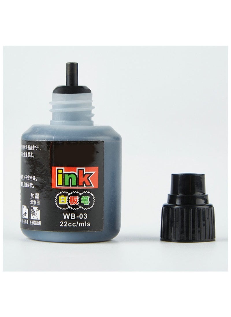 Aikanbo - Whiteboard Pen Ink Refill Ink for Whiteboard Markers 3  Colours Refilling Inks  Marker Pen for Chalkboard, Whiteboard, Blackboard, Window, Glass, School Office Supplies - Image 1