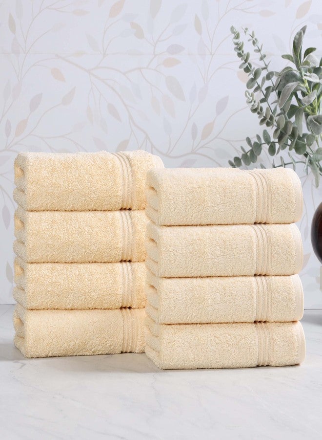 Superior Egyptian Cotton Bath Towel Set, Towels For Home Bathroom, Master, Guest Bath, Decor Essentials, Quick Dry, Absorbent, Large Body Towels, Spa, Hotel, Resort, Adult, Kids, Set of 8, Canary - Image 2
