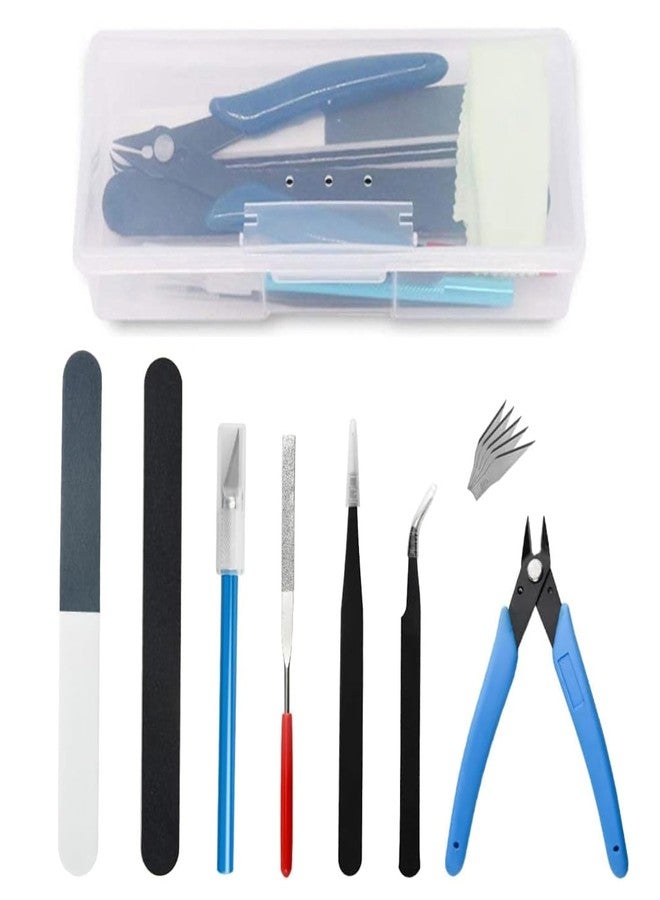 NUDFSY 13PCS Crafting Kit, Electronic Kit, Robotics Kit, Gundam Tool Kit Gundam Modeler Crafting Basic Tools Set Gunpla Tools for Basic Model Building, Repairing and Fixing DIY Crafting Essential Supplies - Image 1
