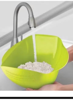 max plast Max Plast Rice Strainer, Made of High Quality Plastic, Multi-Color  - Image 5