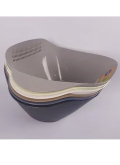 max plast Max Plast Rice Strainer, Made of High Quality Plastic, Multi-Color  - Image 1