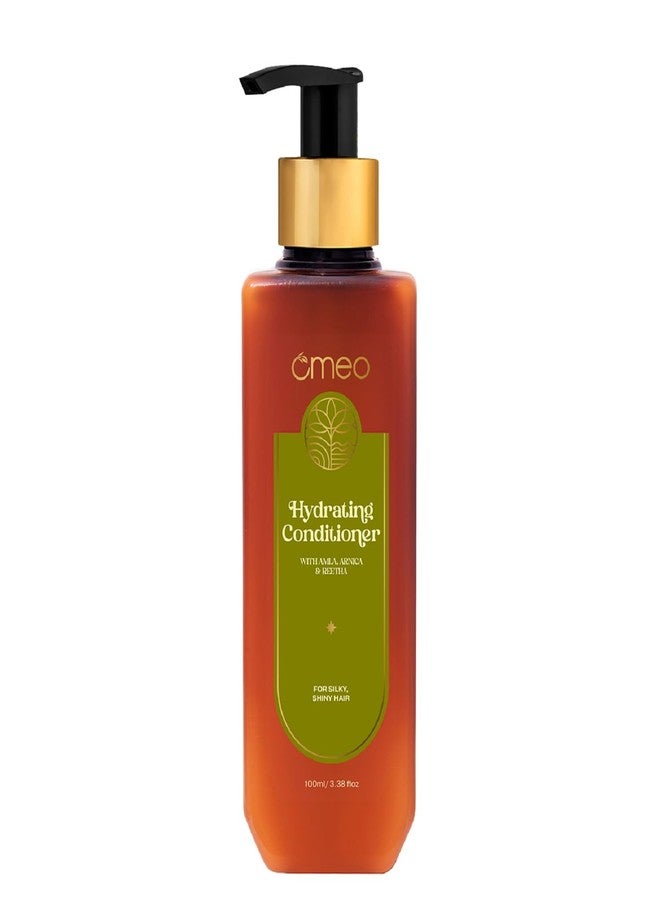 Omeo Hydrating Conditioner (100ml) with Natural Extracts of Reetha & Amla | Strengthens, Nourishes & Smoothens Hair | Paraben & Sulphate Free | For Soft, Shiny & Healthy Hair - Suitable for Men & Women - Image 1