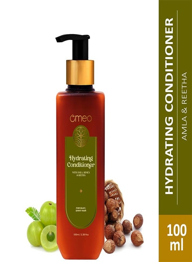 Omeo Hydrating Conditioner (100ml) with Natural Extracts of Reetha & Amla | Strengthens, Nourishes & Smoothens Hair | Paraben & Sulphate Free | For Soft, Shiny & Healthy Hair - Suitable for Men & Women - Image 5