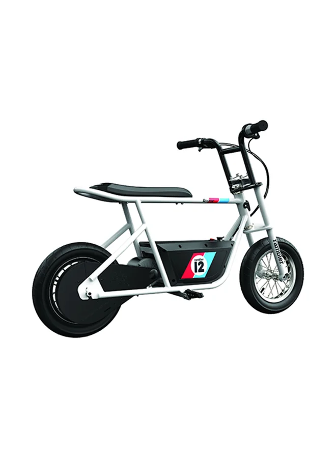 ريزر Razor Rambler 12 – 24V Electric Minibike with Retro Style, Up to 14 mph, Wide 12" Air-Filled Tires, High-Torque 250-watt Motor, Up to 40 Minutes Ride Time, for ages 13 and up