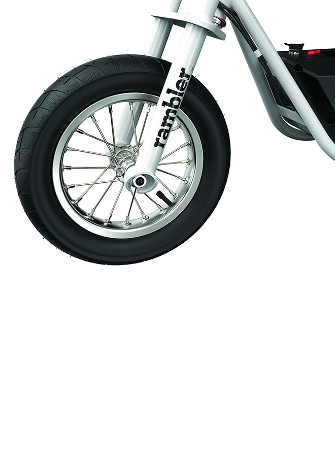 ريزر Razor Rambler 12 – 24V Electric Minibike with Retro Style, Up to 14 mph, Wide 12" Air-Filled Tires, High-Torque 250-watt Motor, Up to 40 Minutes Ride Time, for ages 13 and up