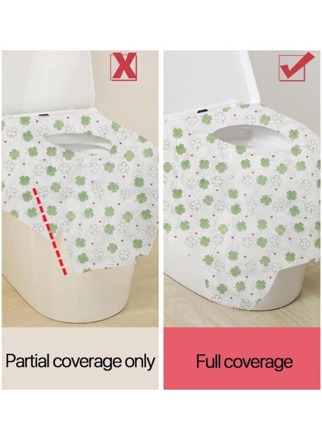 Zimtal 60 Pcs Toilet Seat Cover Set Disposable Potty Seat Cover for Kids Extra Large Paper Individually Wrapped Portable Toilet Training Liners for Kids,Travel, Public Restrooms,Offices (60) - Image 5