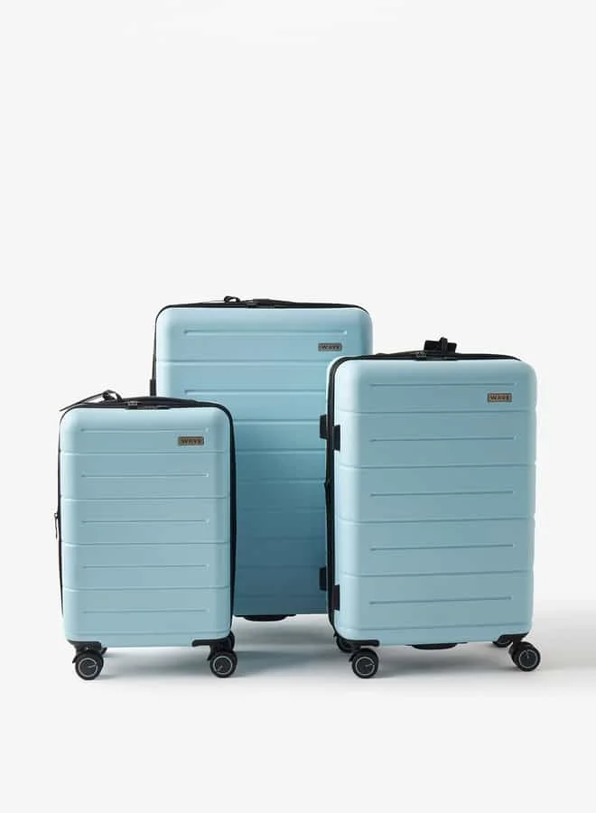 وايف Textured Hardcase Luggage Trolley Bag with Retractable Handle