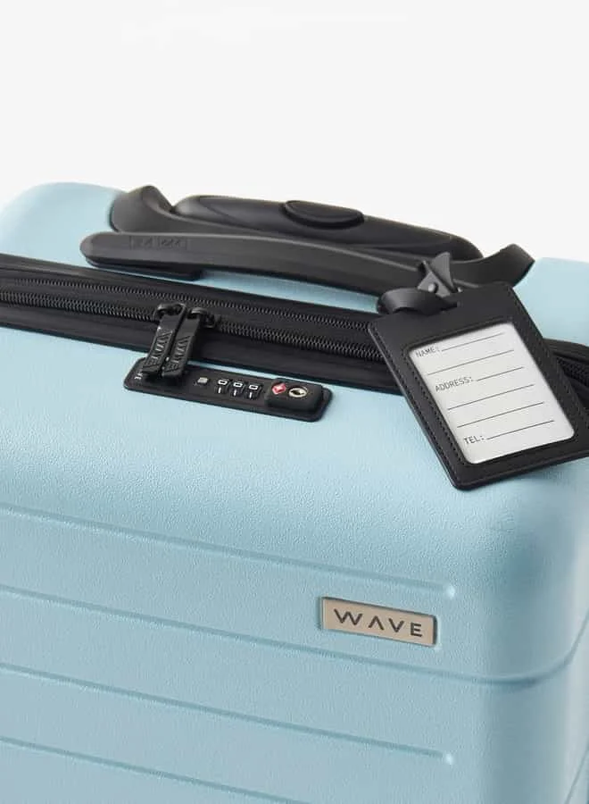 وايف Textured Hardcase Luggage Trolley Bag with Retractable Handle