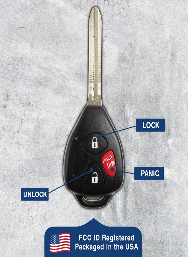 كي ليس اوبشن مفتاح بديل لنظام KeylessOption لسيارات تويوتا 4Runner و Rav4 Sport و Yaris و Highlander موديلات 2010-2018، جهاز تحكم عن بعد بثلاثة أزرار HYQ12BBY، يتطلب فني مفاتيح. - Image 5