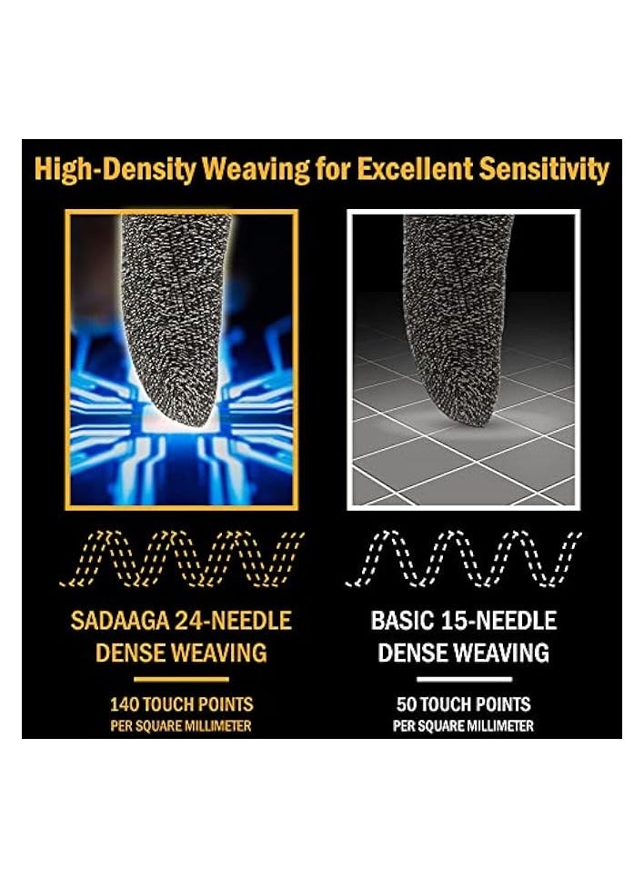 بروماس أكمام أصابع الألعاب من بروماس لأجهزة التحكم في الألعاب المحمولة (12 قطعة في 6 أزواج)، حافظة ألعاب الهاتف المحمول، حافظة الإصبع، أكمام الإبهام (لون أسود) - Image 4