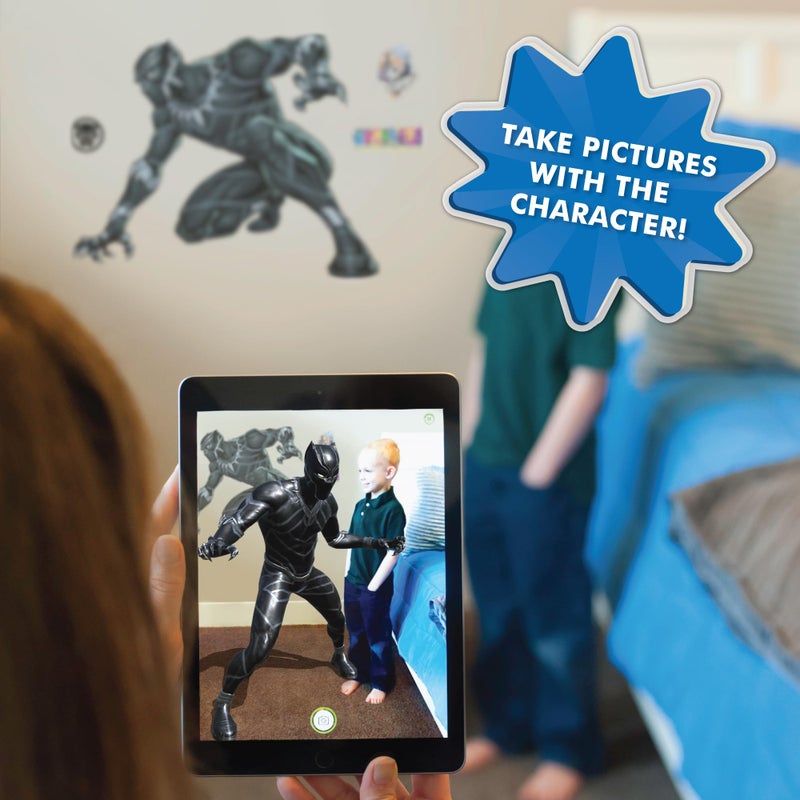 Wall Palz Marvel Captain America Wall Decal - 25"" Augmented Reality Captain America Bedroom Wall Decor Peel and Stick Vinyl Wall Stickers - Image 5