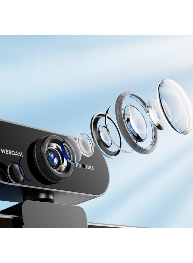 USB Webcam Full HD 1080p Live Streaming with Microphone - Image 3
