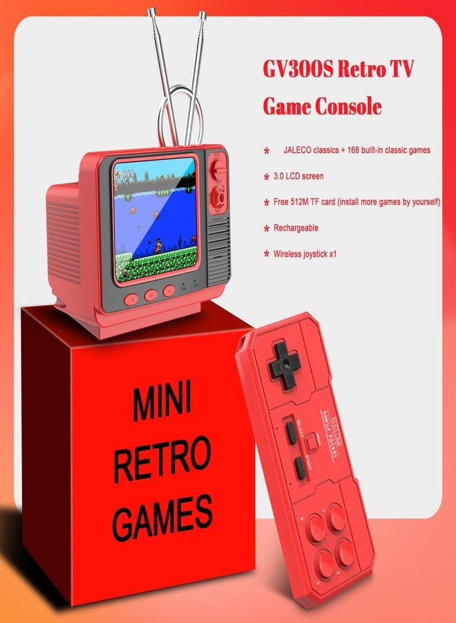 EASEGMER Retro Handheld Game Console - 168 Classic Games | 3.0" Screen | 2-Player Mode | AV Projection | Rechargeable & Portable Design, Ideal Educational Toy for Kids Ages 4-12 (Wood) - Image 5