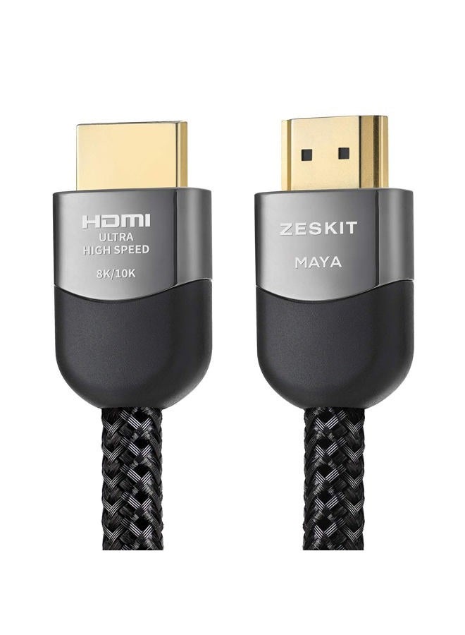 Zeskit Maya 2.1 8K HDMI Cable 3ft, 4K120Hz 48Gbps for eARC Soundbar Ethernet Gaming 144Hz, Certified Ultra High Speed HDR VRR HDCP 2.2 2.3 Compatible with Dolby Vision Atmos Apple TV Xbox Series X PS5 - Image 5