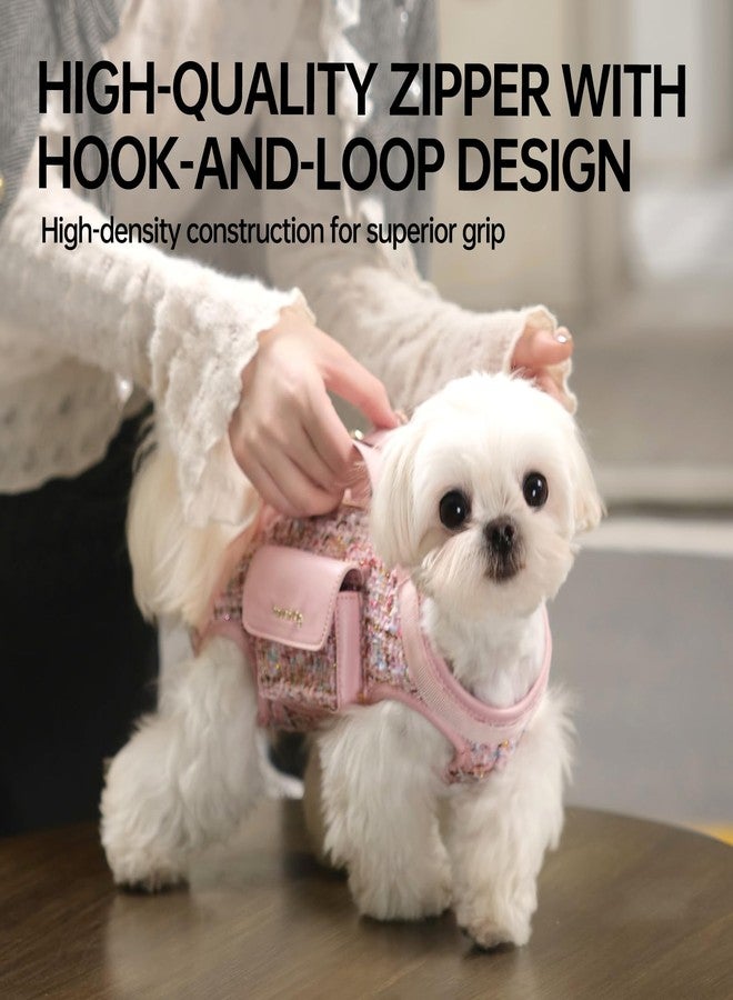 Touchdog Dog Lift Harness Dog Carrier- with Soft Cushion Belt Design for Dogs/Lightweight Breathable Multi Functional, Can be Used as a Handbag (Pink, M) - Image 3