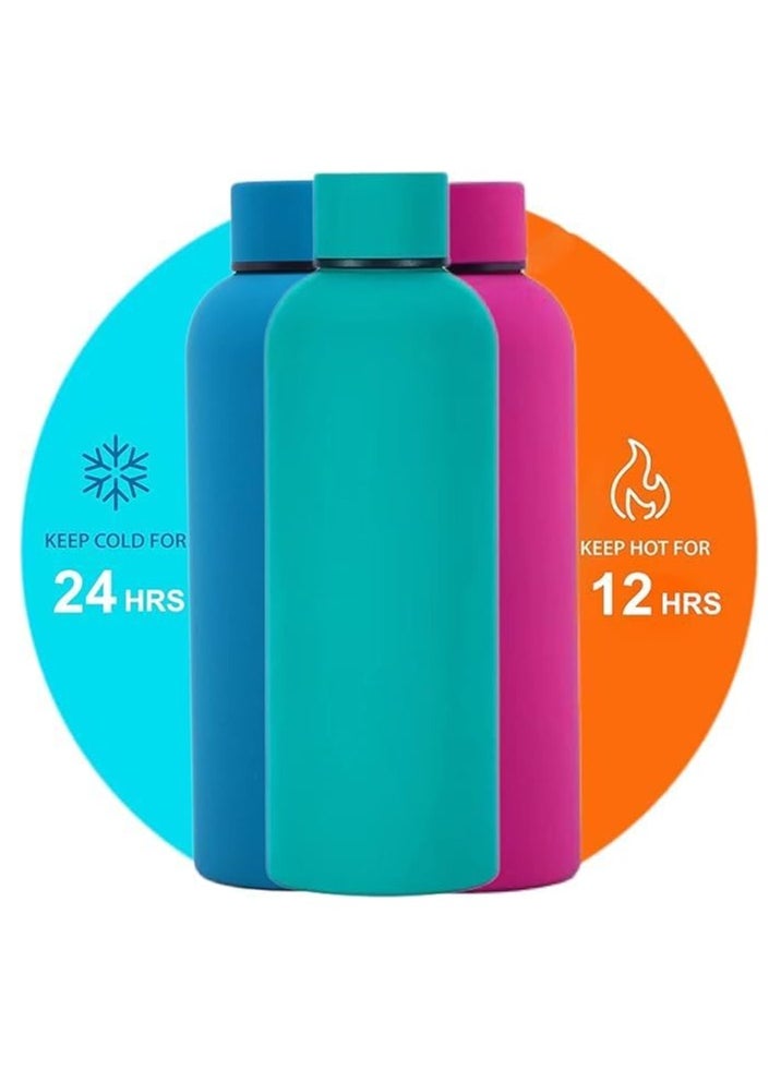 Generic - Thermal Water Bottle 500ml - Thermal Bottle, Stainless Steel, BPA Free, Insulating, Hot and Cold, Leak Proof, Ideal for Car, Office, Workout, Bike, Hiking, Sports, Gift. (black) - Image 1