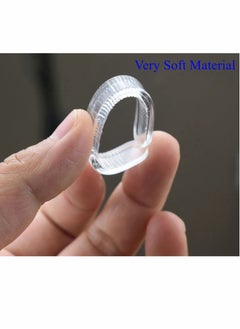 Excefore Cabinet Door Bumpers Clear, Glass Table Top Anti Slip Pads, Self Adhesive Backing Bumpers, Rubber Bumper Strip for Chairs to Protect Walls, Sliding Door Bumpers 20Indivual  - Image 2