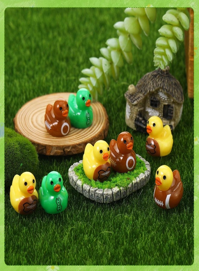 GGSTDDUP 48 Pcs Football Resin Ducks, Mini Footballs Figures Bulk, Sports Themed Patriotic Ducks, Novelty Football Figurine Decorations for Sports Party Favors, Game, Birthday Decor (4 Styles) - Image 5