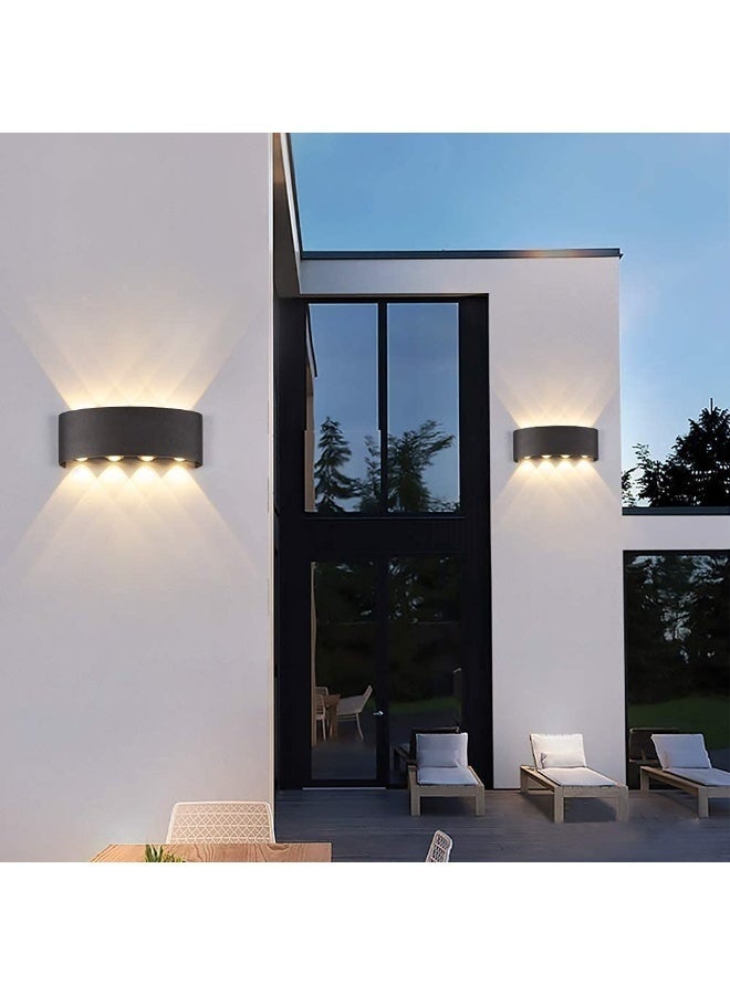 Arabest Wall Lamp, European Style Wall Sconce, Nordic Indoor Outdoor Modern Wall Mount Lights for Living Room Bedroom Hallway Decor Hallway,Garage,Entrance Stair, 8W (Black Warm Light) - Image 3