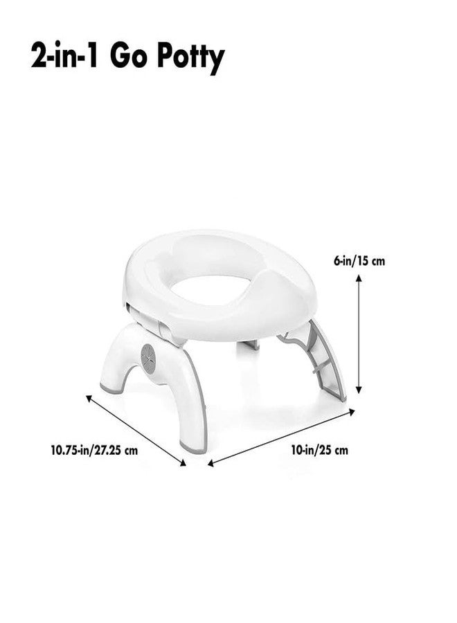 GION 2 In 1 Go Potty Outdoor Travel Toilet Seat - Foldable Toilet Stools/Toilet Seat for Outdoor Travel - Image 3