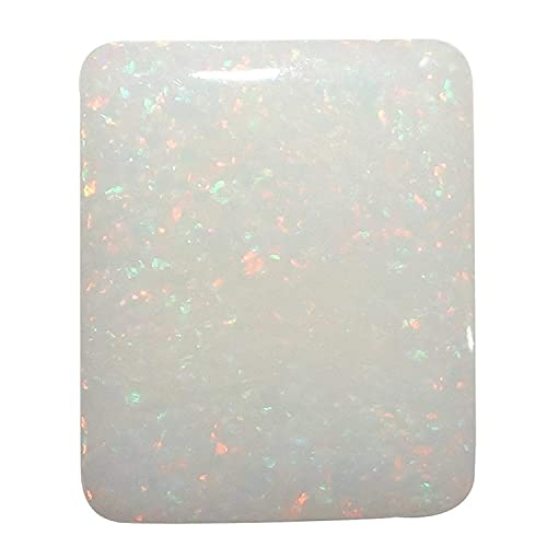 SIDHARTH GEMS Astrologer Certified Top A+ Quality 9.25 Ratti White Australian Opal Sterling Silver 92.5 Adjustable Ring Loose Gemstone - Image 5