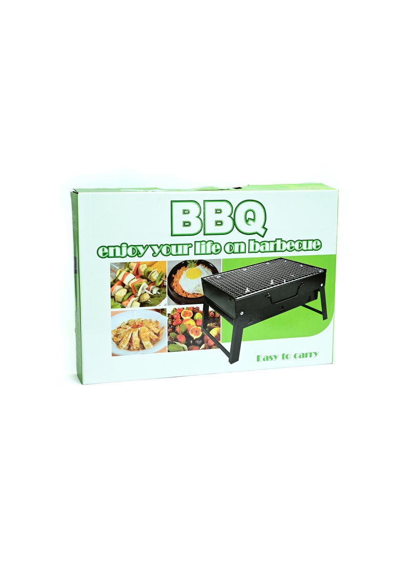 Generic - Portable BBQ Grill Portable Charcoal Grill, Foldable Portable Charcoal BBQ Barbecue Grill for Outdoor Picnic, Patio Backyard, Camping Cooking & Other Outdoor - Image 1