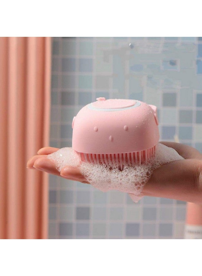 Tiny Gifts TinyGifts Body Scrubber with Soap Dispenser Brush, Body Bathing Massage, Silicone Brush Scrubber, Exfoliator for Babies, Kids, Women, Men and Pets (BATH BODY BRUSH) Multicolor - Image 5