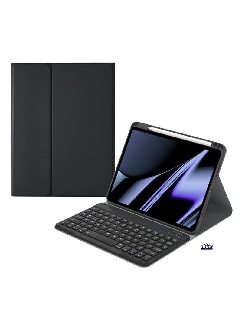 TIGER Keyboard Case for iPad 10th Generation 2022, Magnetic Detachable Wireless Keyboard with Pencil Holder, Slim Protective Case for iPad 10.9" (2022) A2696 A2757 A2777, Black - Image 1