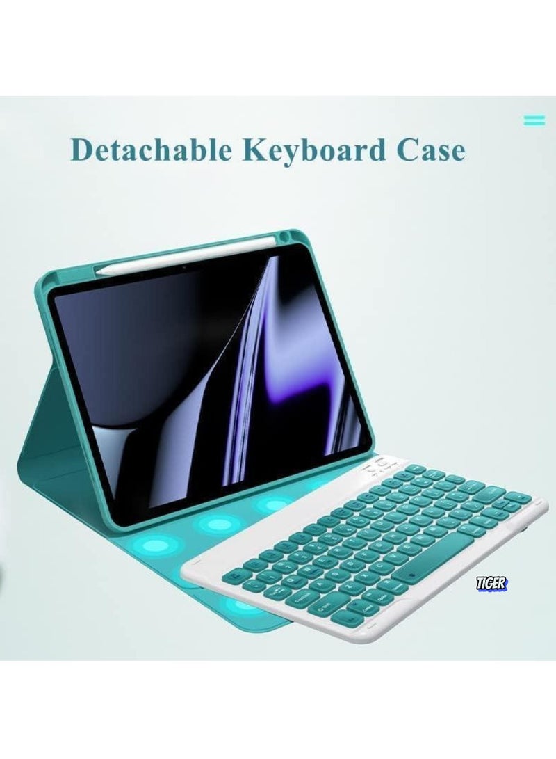 TIGER Keyboard Case for iPad 10th Generation 2022, Magnetic Detachable Wireless Keyboard with Pencil Holder, Slim Protective Case for iPad 10.9" (2022) A2696 A2757 A2777, Black - Image 2