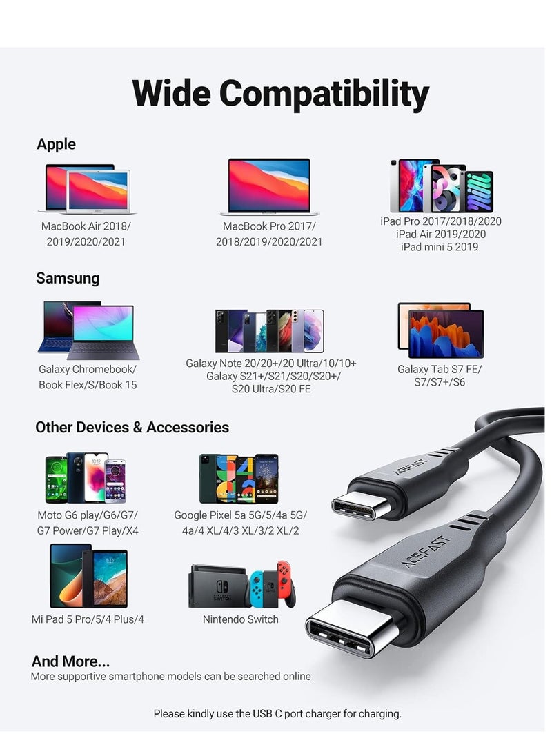 ACEFAST - USB-C TO USB-C TPE CHARGING DATA CABLE - Image 1
