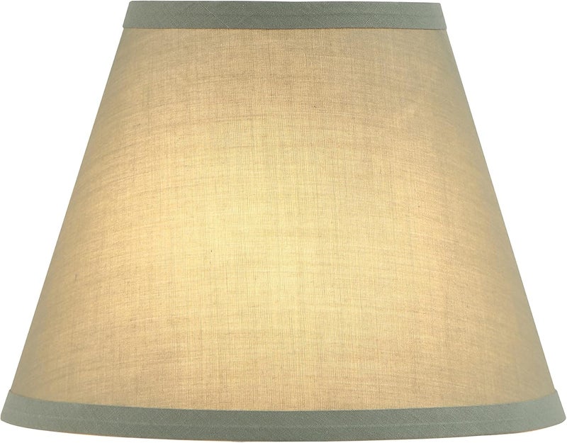 Aspen Creative 56003 Transitional Hardback Empire Shape UNO Construction Lamp Shade in Celadon, 9" Wide (5" x 9" x 7") - Image 2