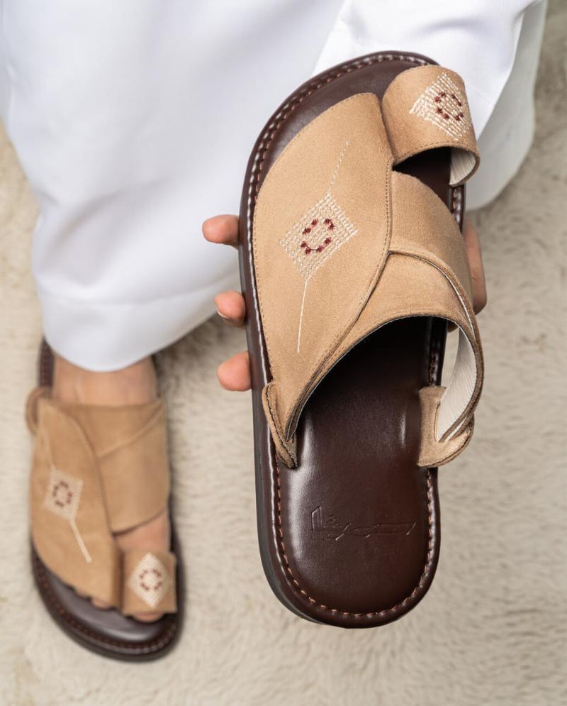 Arabic Sharqi Sandals | Brown | Sandals Traditional footwear - Image 4