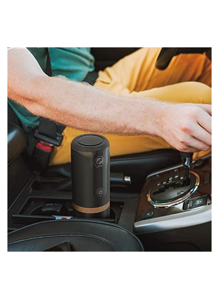 بروماس ماكينة صنع القهوة المحمولة، ماكينة اسبريسو صغيرة قابلة لإعادة الشحن عبر USB بسعة 120 مل، يتم صنعها في دقيقتين، ماكينة صنع القهوة الكهربائية الصغيرة مع حقيبة تنظيم للسفر، والتخييم، والمكتب، والمنزل - Image 4