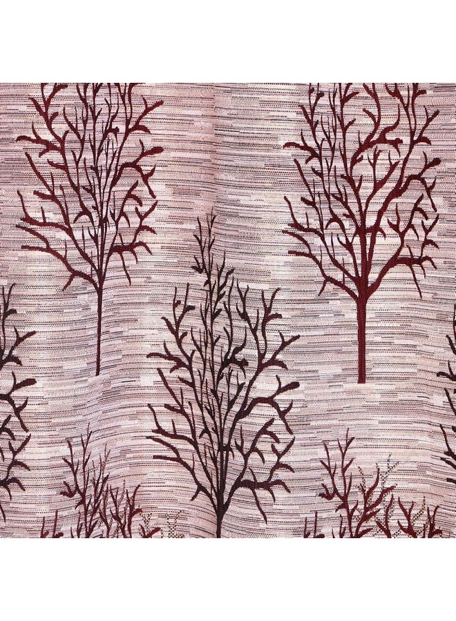 Galaxy Home Decor Jute Heavy Curtains for Door 7 Feet, Pack of 2, Maroon (Maroon, Door 7 Feet) - Image 4