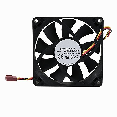 Twinkle Bay TwinkleBay 80x15mm Cooling Fan, Replace AFB0812SHB DC Brushless Cooling Fan, 80mm by 80mm by 15mm with TX3 Connector (DC12V 0.4A) - Image 1