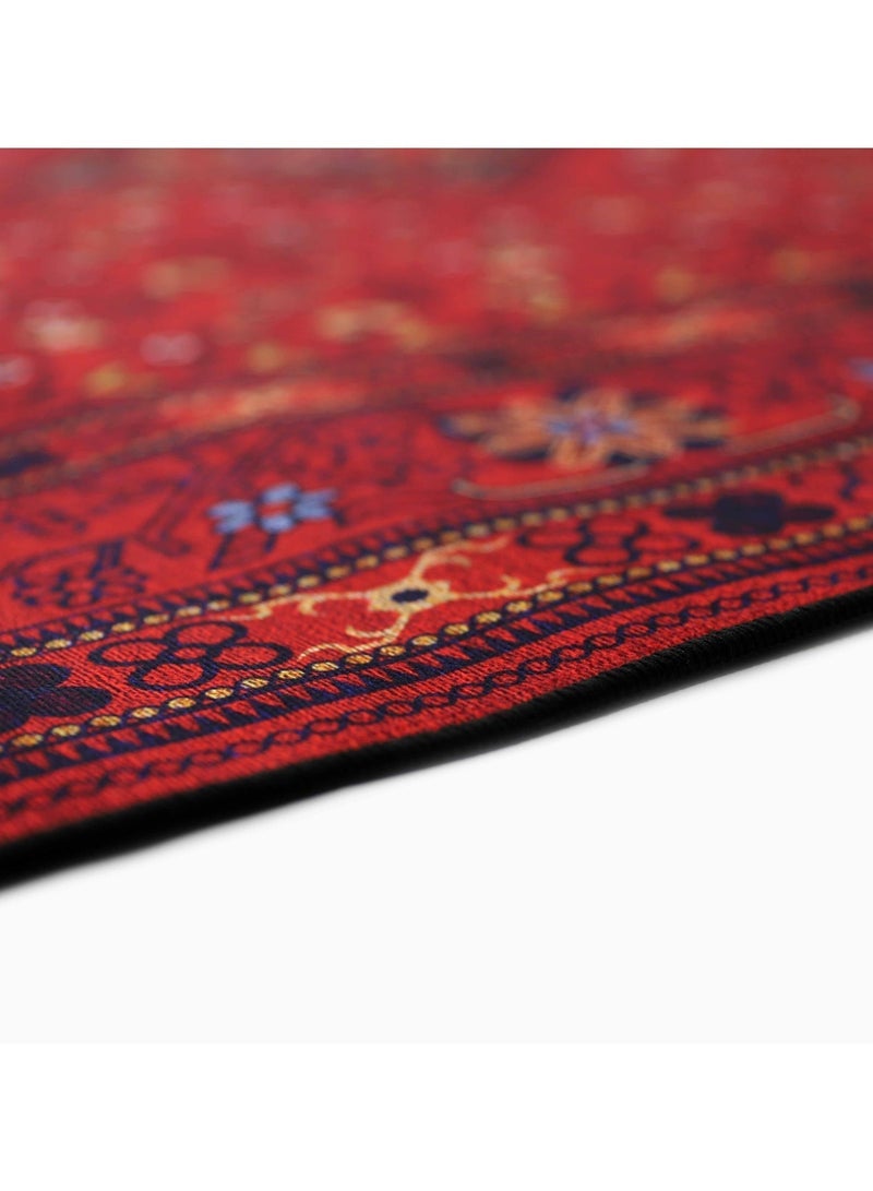 Alkaffary Bashayer comfortable carpet with soft materials that provide a sense of relaxation, simple and elegant design that suits modern and classic spaces, red - Image 4