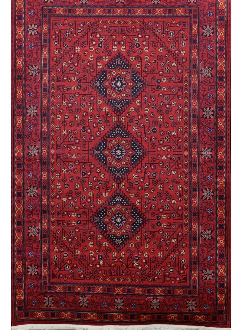 Alkaffary Bashayer comfortable carpet with soft materials that provide a sense of relaxation, simple and elegant design that suits modern and classic spaces, red - Image 3