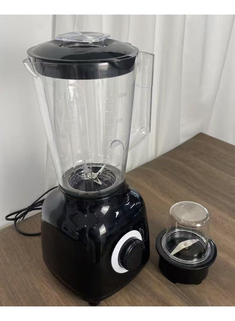 المتحدة *سلیور کریسٹ 2-ان-1 بلینڈر- گرائنڈر جار کے ساتھ 450W طاقتور بلینڈر* اسموتھیز، شیک، نٹ بٹر، سوپ، مسالے پیسنے، برف کو کچلنے اور مزید بہت کچھ! - Image 4